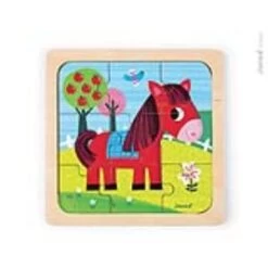 Janod Puzzle Cheval Tornado 9 Pièces