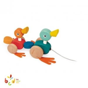 Janod Jouet à Tirer : Famille Canard 1 Janod Jouet à Tirer : Famille Canard