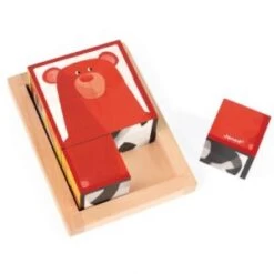 Janod Barquette 6 Cubes Forêt Zigolo