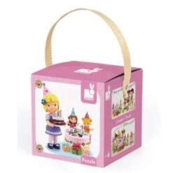 Janod Lovely Puzzle Juliette Joue à Fêter Son Anniversaire - Puzzle 24 Et 36 Pièces