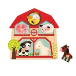 Janod Puzzle Musical Copains Ferme 5 Pièces
