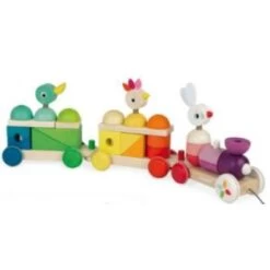 Janod Train Géant Multicolor - Zigolos