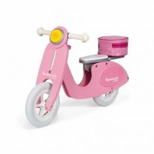 Janod Draisienne Scooter Rose Mademoiselle - Bois - J03239 1 Janod Draisienne Scooter Rose Mademoiselle - Bois - J03239
