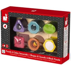Janod Puzzle 6 Cubes Sensoriels 1 Janod Puzzle 6 Cubes Sensoriels
