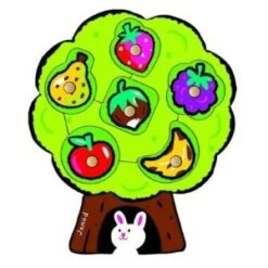 Janod Puzzle à Encastrer: Arbre Gourmand 6 Pièces