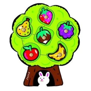 Janod Puzzle à Encastrer: Arbre Gourmand 6 Pièces 1 Janod Puzzle à Encastrer: Arbre Gourmand 6 Pièces