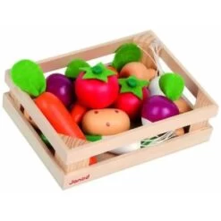 Janod Cagette En Bois De 12 Légumes