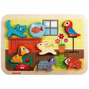 Janod Puzzle Chunky Animo' 7 Pièces 1 Janod Puzzle Chunky Animo' 7 Pièces