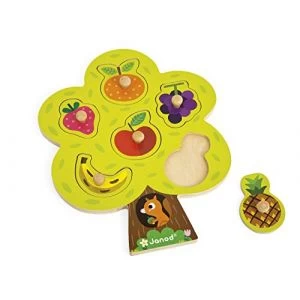 Janod J07061 - Puzzle à Tenons 6 Pièces - Arbre Gourmand (bois) 1 Janod J07061 - Puzzle à Tenons 6 Pièces - Arbre Gourmand (bois)