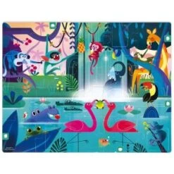 Janod Puzzle Surprise 20 Pièces : Festin Dans La Jungle