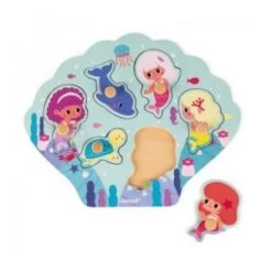 Janod Puzzle Happy Mermaids 6 Pièces