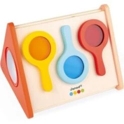 Janod Essentiel - Les Miroirs - Jouet D'Eveil En Bois - Dès 18 Mois, J05069