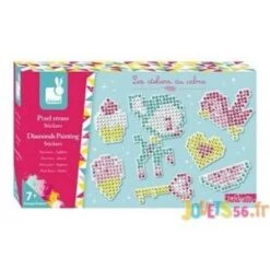 Janod Les Ateliers Du Calme - Kit Créatif Pixel Strass Stickers