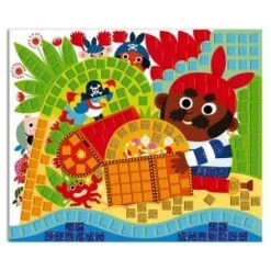 Janod Coffret Mosaïques En Mousse Pirates-Les Ateliers Du Calme-Kit Loisir Créatif Enfant-Apprentissage Motricité Fine Et Concentration-Dès 5 Ans, J07897