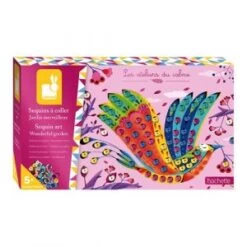 Janod Kit Créatif Sequins à Coller Jardin Merveilleux