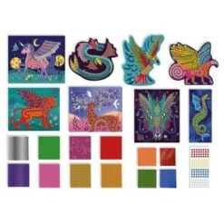 Janod Kit Créatif-Mosaïques Créatures Fantastiques, J07904