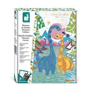 Janod Les Ateliers Du Calme - Peinture Au Numéro Dinosaures - Kit Créatif Enfant - Apprentissage Motricité Fine Et Concentrati 1 Janod Les Ateliers Du Calme - Peinture Au Numéro Dinosaures - Kit Créatif Enfant - Apprentissage Motricité Fine Et Concentrati