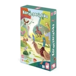 Janod Jeu De Rapidité - Karacteristiks - Jeu Sur Le Thème Des Animaux - 44 Cartes - Développe L'apprentissage Des Animaux - P