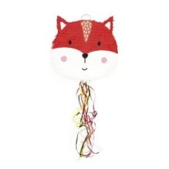 Janod Pinata - Renard - Rubans à Tirer - Prêt à Remplir Avec Des Bonbons Ou Surprises - Objet Décoration - Fête - Anniversaire