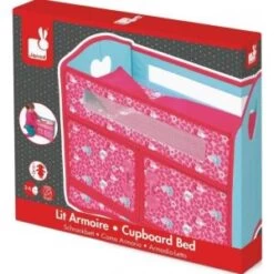 Janod Lit Armoire Pour Poupee Rose Pliable 40 X 25 X 36,5 Cm (Lxlxh) - Mobilier - Accessoire Poupee
