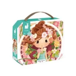 Janod Puzzle Carton - Puzzle Inspired By Mucha - 100 Pcs - Développe La Patience Et La Dextérité - Puzzle Carton Et Emballage