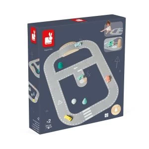 Janod Circuit Feutrine 12 Pièces + 4 Voitures Dont 1 Voiture Electrique - 1 Borne De Recharge - 3 Arbres Et 1 Pont - Jouet D'e 1 Janod Circuit Feutrine 12 Pièces + 4 Voitures Dont 1 Voiture Electrique - 1 Borne De Recharge - 3 Arbres Et 1 Pont - Jouet D'e