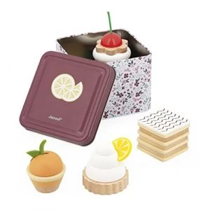 Janod Coffret Twist-1 Boîte En Métal + 4 Pâtisseries En Bois Et Feutrine-Jouet D'Imitation Et Imagination-Dès 3 Ans, J06627, Multicolore 1 Janod Coffret Twist-1 Boîte En Métal + 4 Pâtisseries En Bois Et Feutrine-Jouet D'Imitation Et Imagination-Dès 3 Ans, J06627, Multicolore